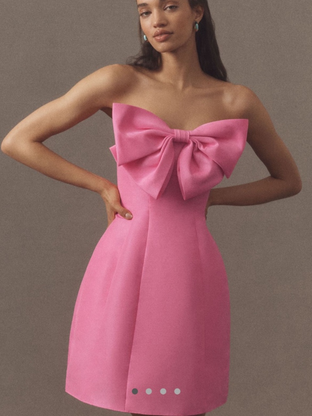 Mac  Duggal Strapless Bow Dress